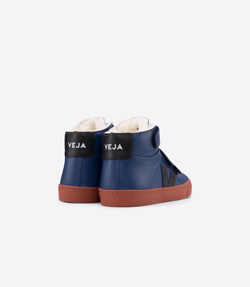 Veja Trainers Kids Blue - Esplar Mid Fured - ZLTB-21879